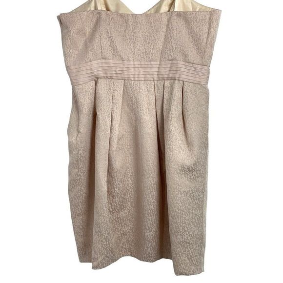 12 Maxandcleo Strapless Mini Dress Nude Bare Pink NWT Lined 6465 Wrap $158 - Picture 5 of 10